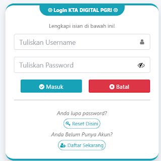 Register PGRI Cipondoh - Persatuan Guru Republik Indonesia Cabang Cipondoh